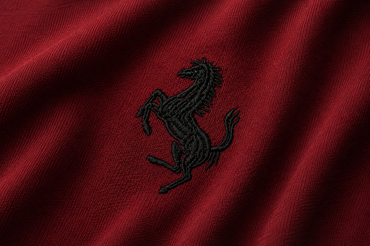 LaFerrari Prancing Horse Embroidered Oversized Tee