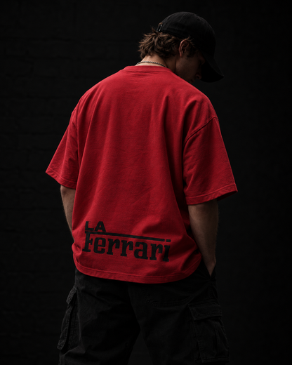 LaFerrari Prancing Horse Embroidered Oversized Tee