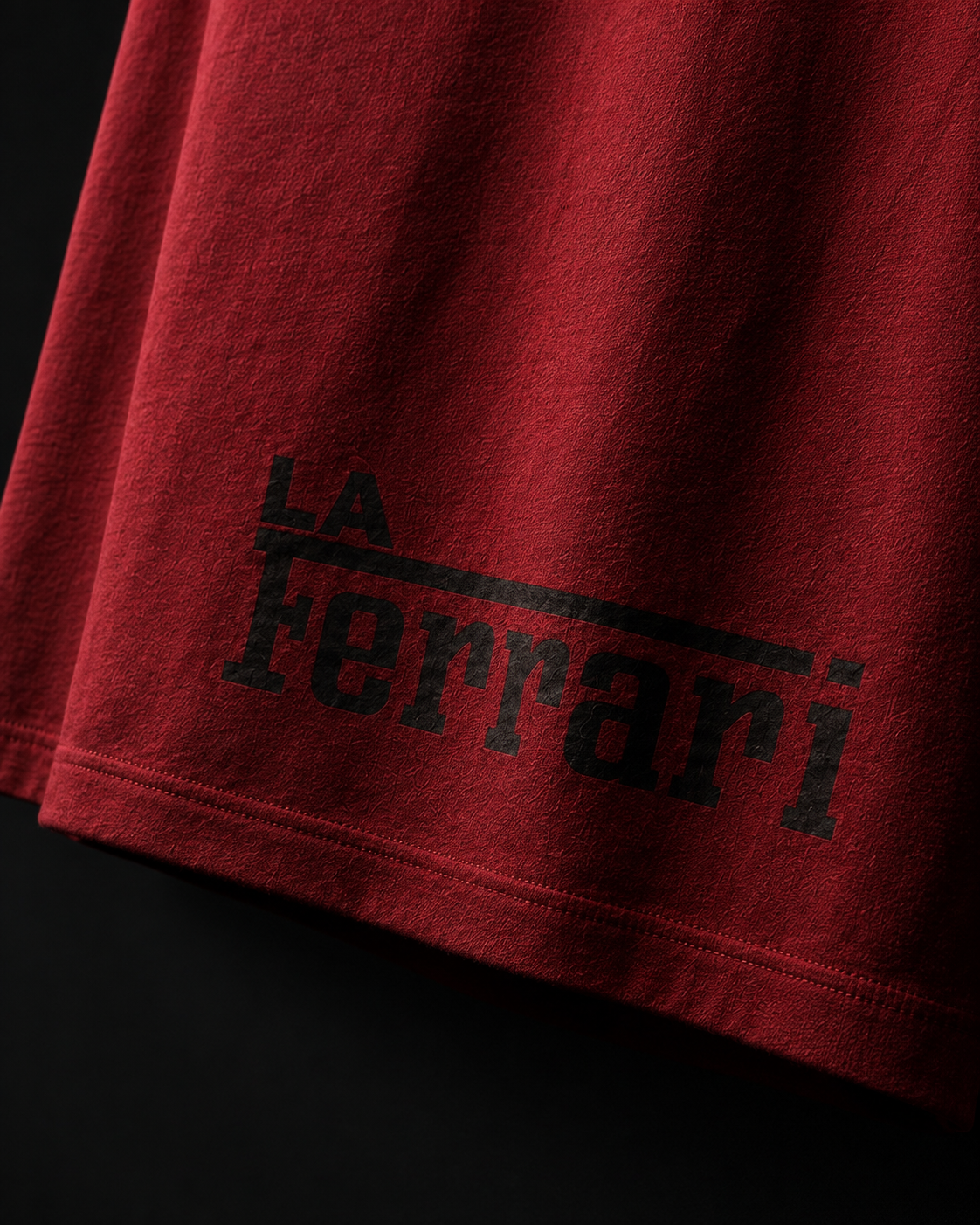 LaFerrari Prancing Horse Embroidered Oversized Tee